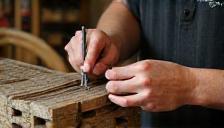 Artisan crafting custom fishing rod
